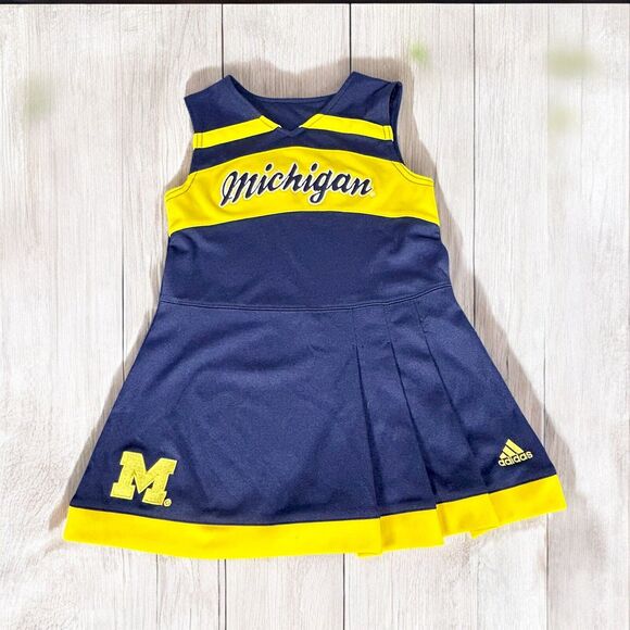 adidas Other - NCAA University Of Michigan Wolverines Cheerleader Dress 4T Adidas Sewn